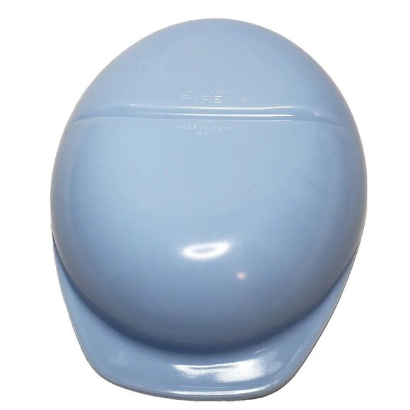 Vtg Blue Pyrex Milk Glass 1063 Divided Serving Baking Dish No Lid Grannycore - Picture 2 of 4